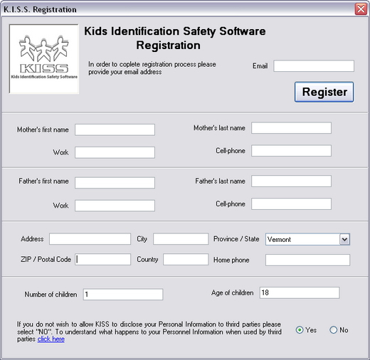 Kids Identification Safety Software